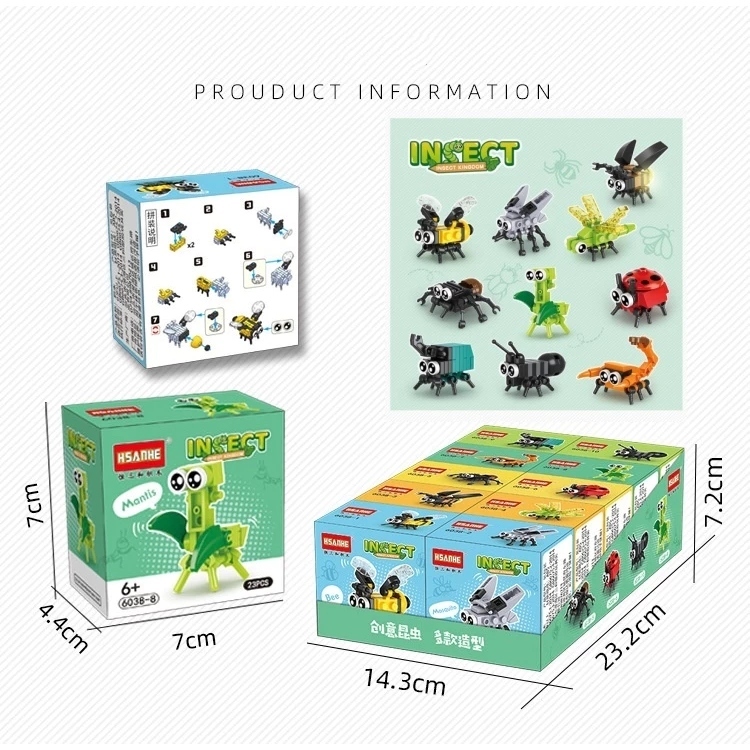 ชุดตัวต่อบล็อกตัวต่อ เลโก้ animal/insect mini block oy Lego Block Toy Baby
