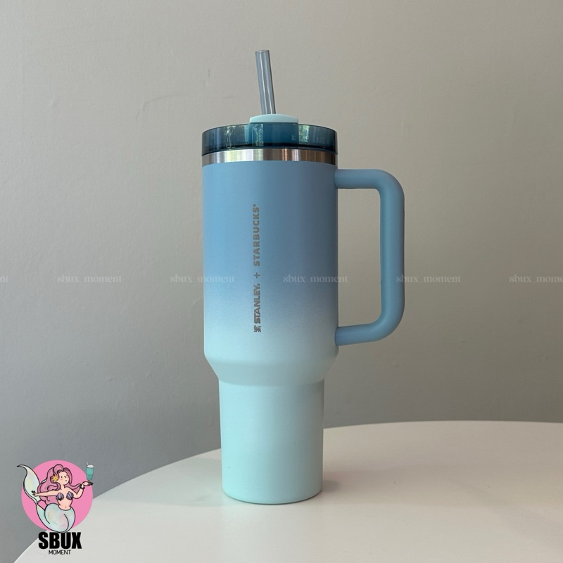 Starbucks x Stanley Dirty Blue Singapore release 40oz
