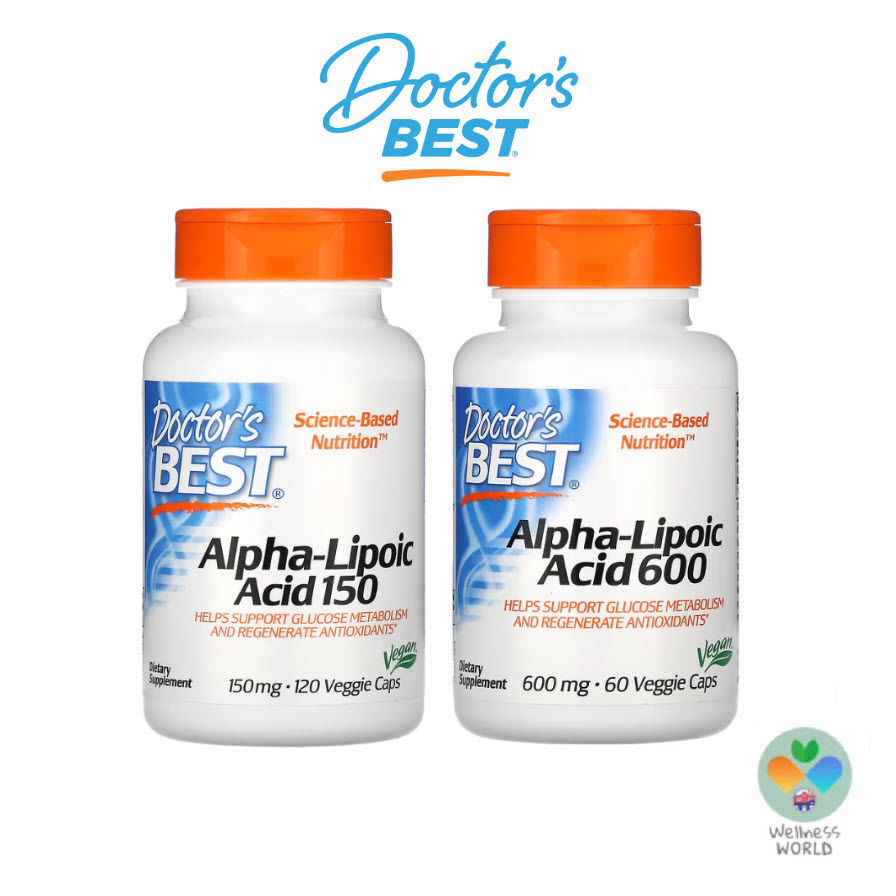 <พร้อมส่ง> Doctor's Best, Alpha-Lipoic Acid (ALA) 150 mg และ 600 mg
