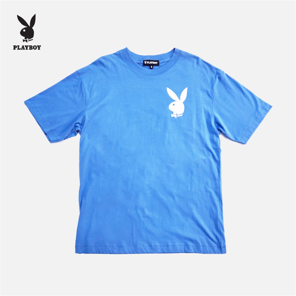 PLAYBOY เสื้อผ้าผู้ชาย/เสื้อ/เสื้อยืด รุ่น P1MT249TB078BL