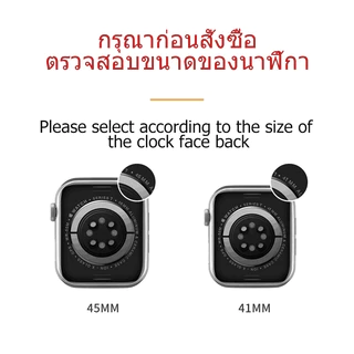 สายซิลิโคนแม่เหล็กกันน้ำ i-watch S10/11 46/42mm 9/8/7/6/5/4 สายแม่เหล็กสองสี 49mm38mm40mm41mm42mm44mm45mm