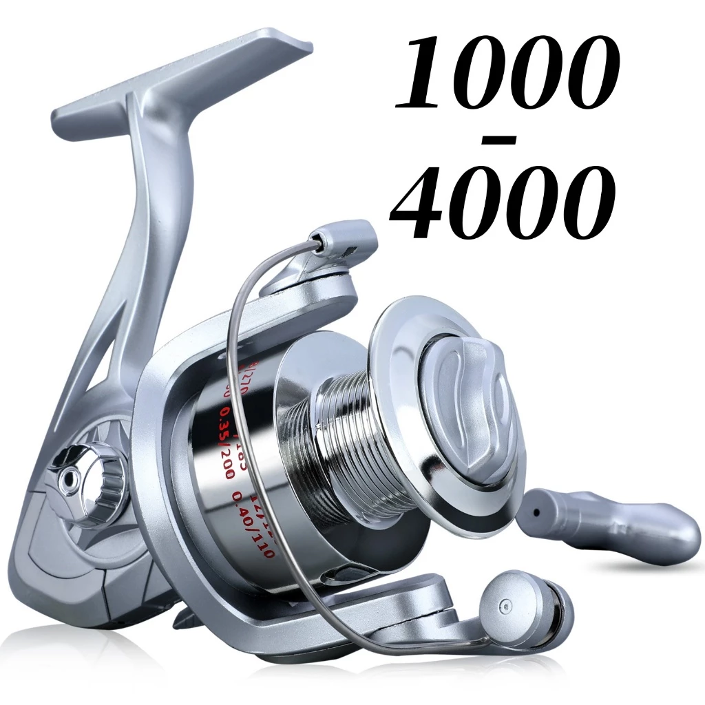รอกตกปลา รอกสปินนิ่ง รอกสปิน 6 BB Spinning Fishing Reel ที่มีอัตราทดเกียร์สูง 5.2: 1 สำหรับมือซ้าย/ขวาสำหรับ Freashwater