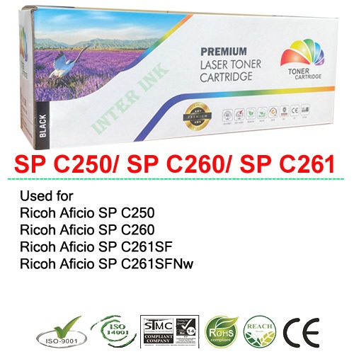 ตลับหมึก Ricoh Aficio SP C250 / C260 / C261SF / C261SFNw / c261dnw Full Color