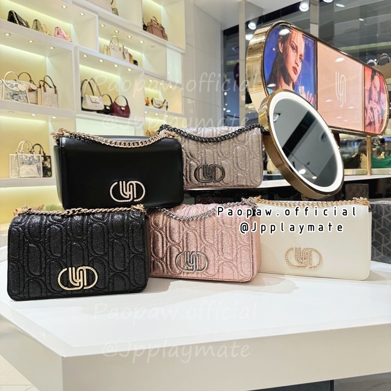 LYN กระเป๋าสะพายข้าง Lyn รุ่น Moon Party Infinite Crossbody M : LL24WBF394 , 395 แท้จากชอป พร้อมอุปกรณ์