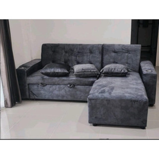 โซฟาแอลสปาโก้ผ้าฮอลแลนด์กันน้ำ ขนาด 250×180×83ซม. ทักข้อความ…