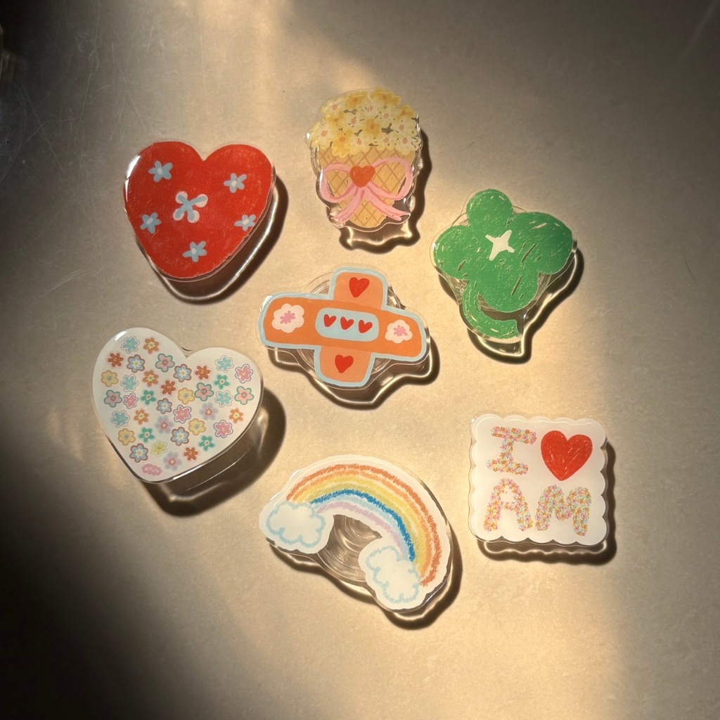 amuse stuff-griptok flower amuse ที่ติดโทรศัพท์ลายดอกไม้