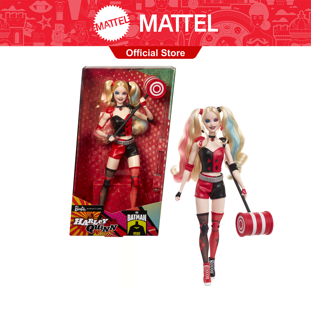 Harley Quinn Barbie Doll บาร์บี้ ตุ๊กตาฮาร์ลีย์ ควินน์ รุ่นครบรอบ 85ปีแบทแมน HRM84
