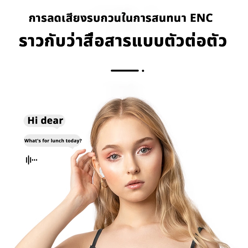 A9PROหูฟังบลูทูธไร้สาย NEC จอสีอัจฉริยะ ANC ลดเสียงรบกวนอย่างเป็นกิจกรรม บลูทูธ 5.4 แบบไร้สาย หูฟัง อายุแบตเตอรี่ยาวนาน