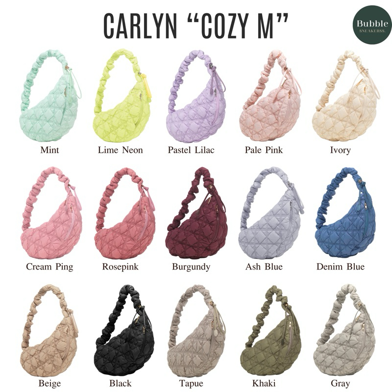 พร้อมส่ง CARLYN COZY BAG SIZE : M รุ่นปรับสายได้ [ของเเท้ 100%]