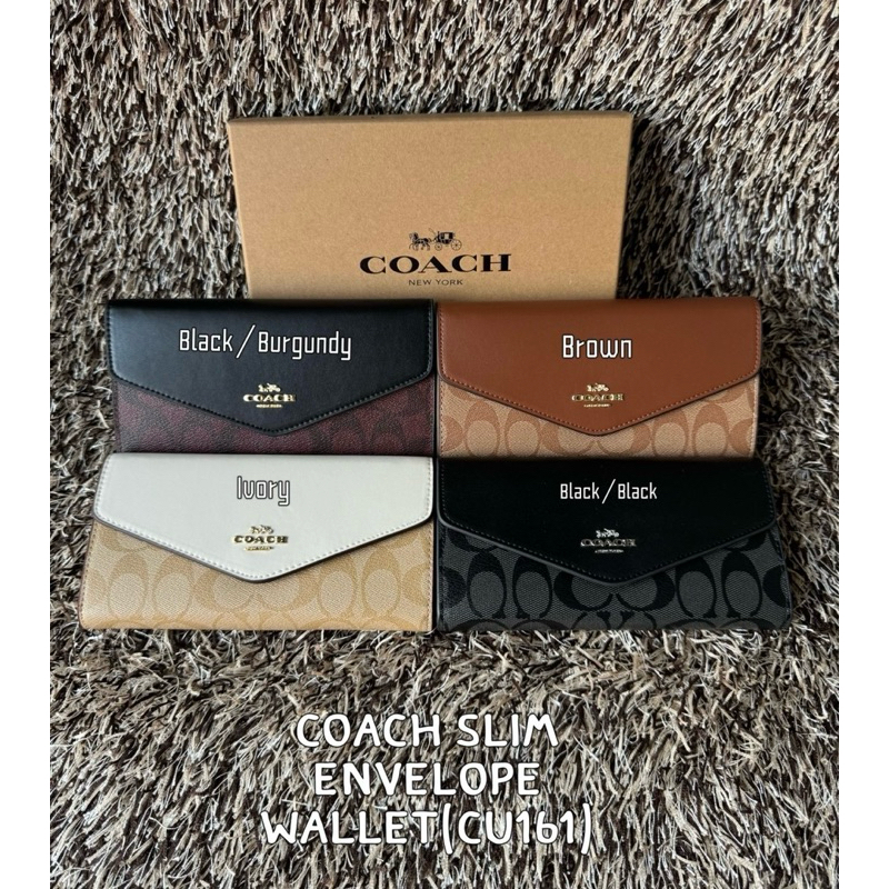 พร้อมส่ง กระเป๋าสตางค์ Coach กระเป๋าสตางค์ผู้หญิง กระเป๋า