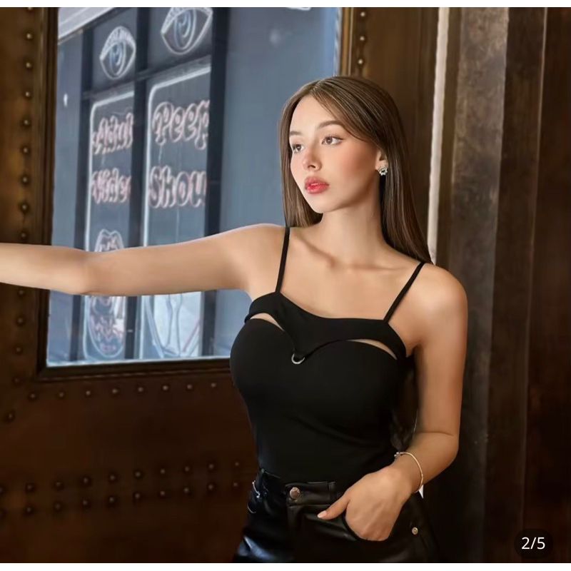 Hotter Black Avery Top