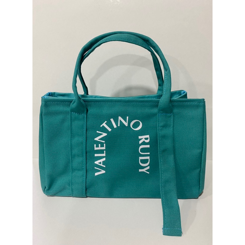 กระเป๋าถือ Valentino Rudy Aqua Tote Bag ของแท้ 100% (ของใหม่)