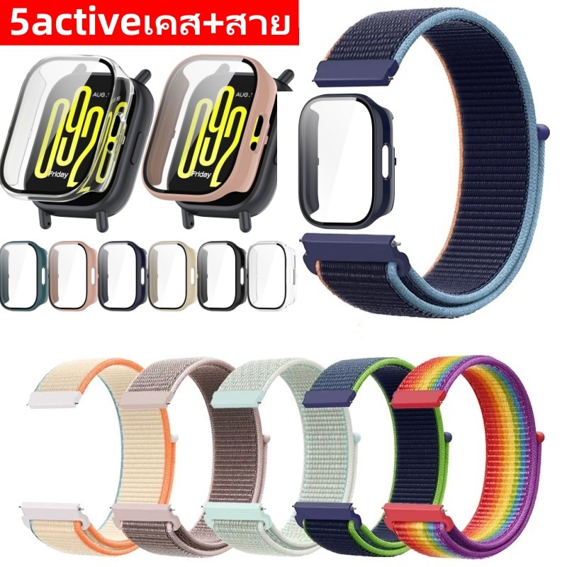【เคส+สาย】 สําหรับ Redmi Watch 5active นาฬิกา สายไนล่อน สายซิลิโคน Redmi watch 5 active เคส Redmi watch 5active