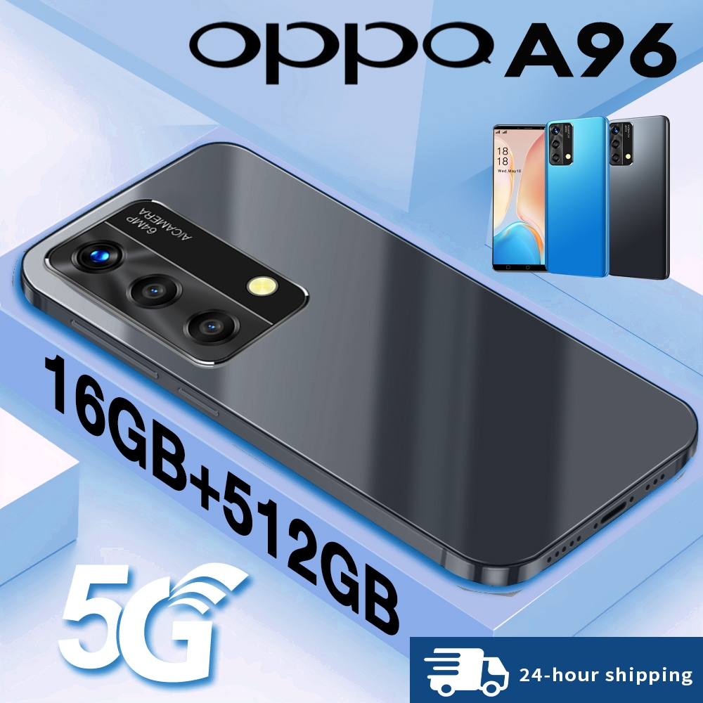 โทรศัพท์มือถือ A96 5G 7.5นิ้ว รองรับ2ซิม แรม16GB รอม512GB Smartphone Android13 6800mAh ชาร์จเร็ว โทรศัพท์ราคาถูกๆ