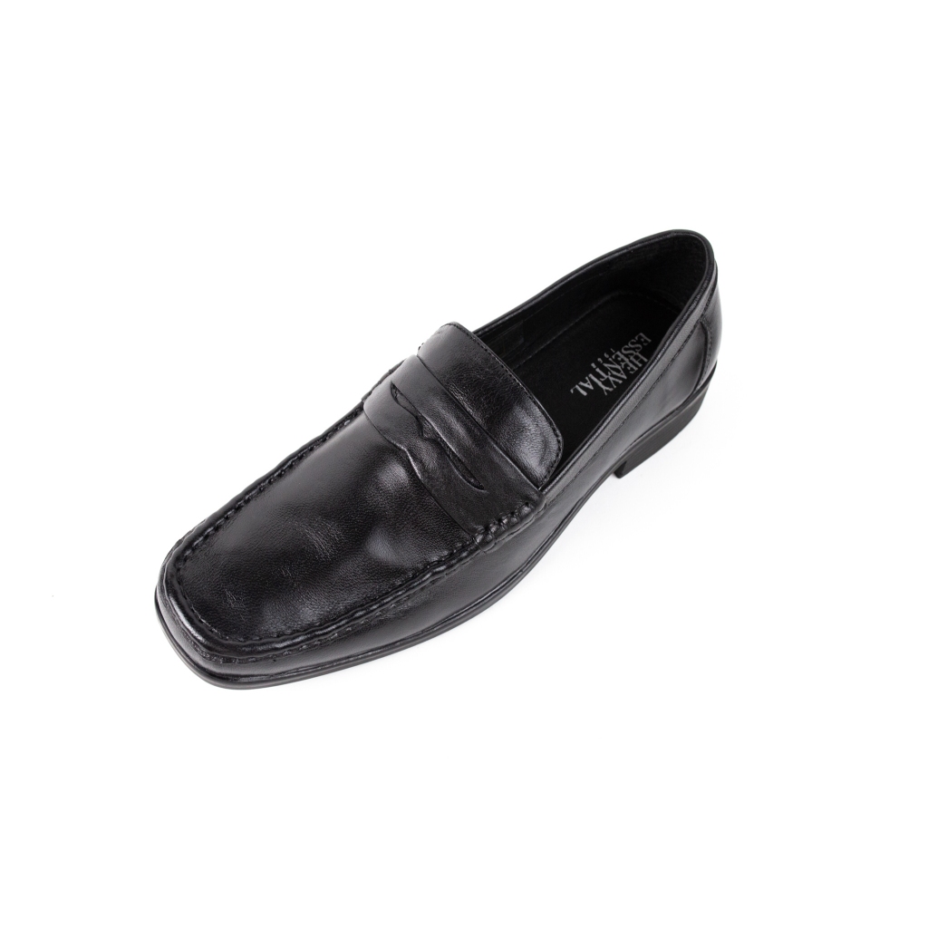 HEAVY SHOES รองเท้าแบบสวมหนังแกะรุ่น NB4901 สีดำ