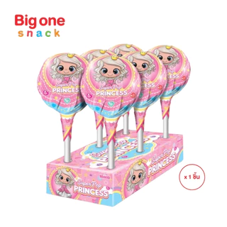 บิสคิโอ ซุปเปอร์ป๊อป อมยิ้มยักษ์ ลูกอมยักษ์ 80ก. Biskio SuperPop Lollipop Fruit Flavor 80g.