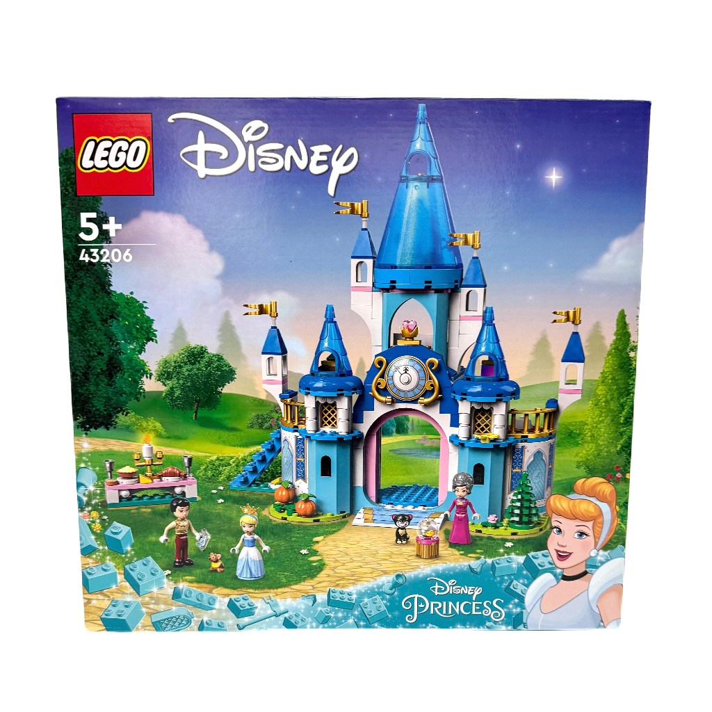 LEGO Disney™ Cinderella and Prince Charming's Castle 43206
