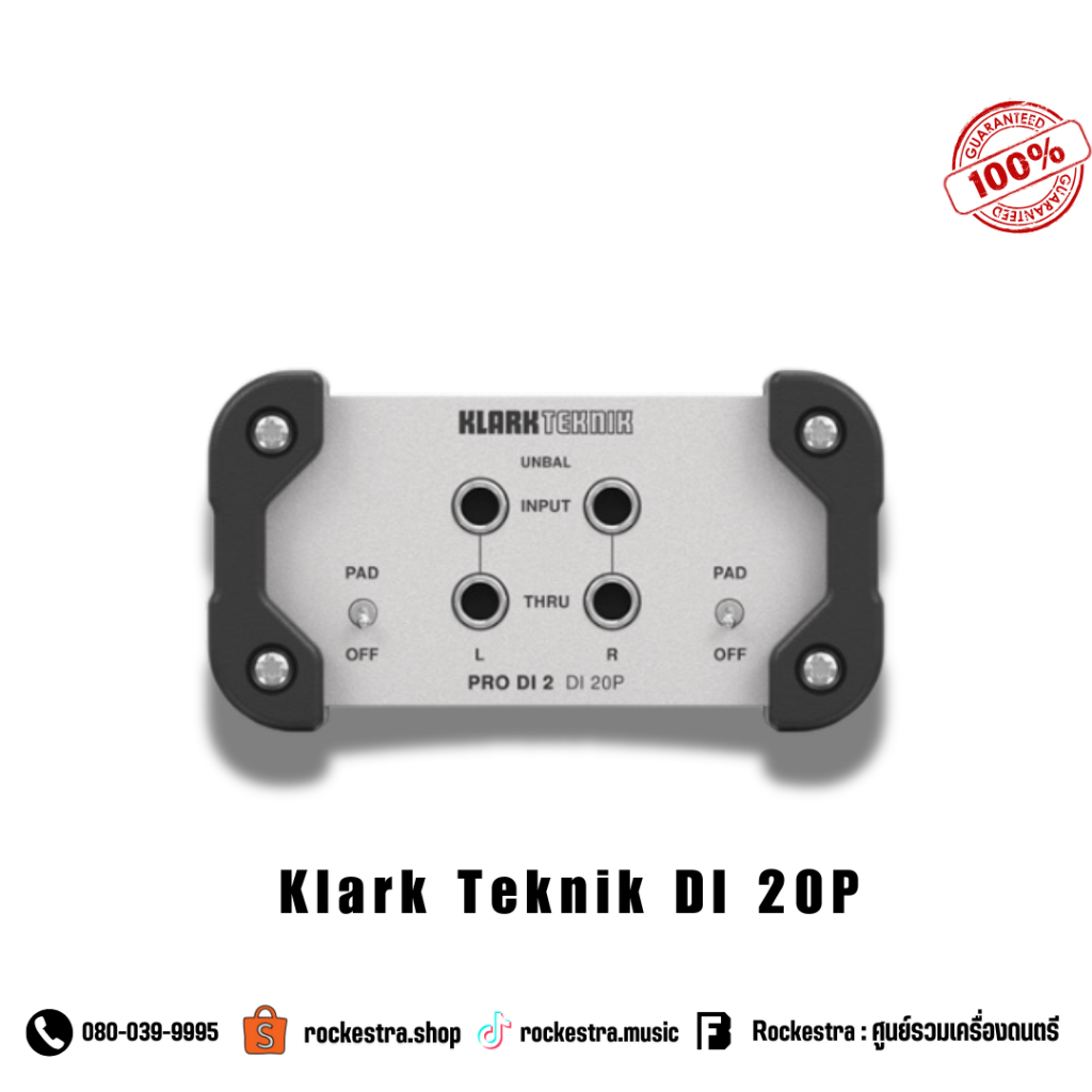 KLARK TEKNIK DI 20P กล่องปรับระดับสัญญาณเสียง (ไดเร็ก บอกซ์) แบบ Passive จัดส่งไว