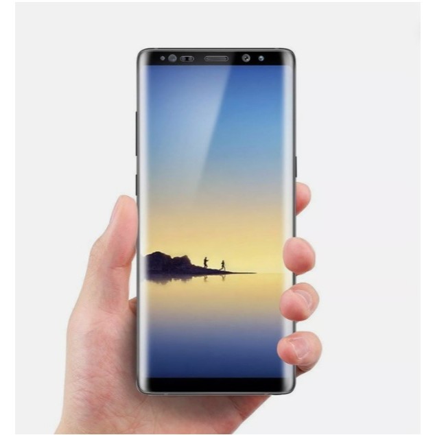 ฟิล์มกระจก นิรภัย เต็มจอโค้ง กาวเต็ม ซัมซุง โน้ต8 Full Glue Tempered Glass Curve Screen For Samsung 