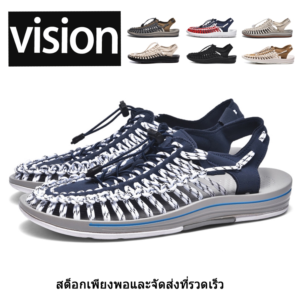 รองเท้าแบบสวม รองเท้าแตะระบายอากาศ ใส่ลุยน้ำ ใส่ได้หญิงและชาย ไซส์35-44