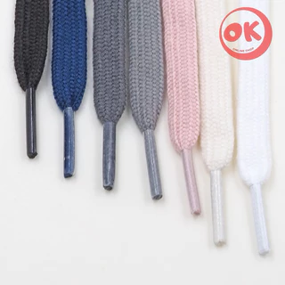 เชือกรองเท้า (1คู่) Ok Shoelaces เนื้อผ้า Cotton 100% เนื้อนุ่ม หนา ไม่เป็นขุย พร้อมส่งในไทย