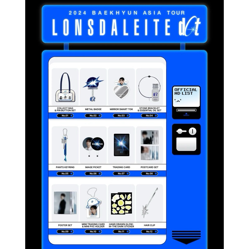 (พร้อมส่ง✨) 2024 : Baekhyun Asia Tour [Lonsdaleite] Dot MD