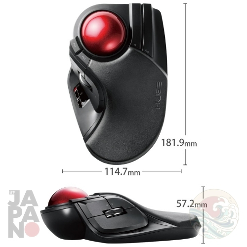 ✨พร้อมส่งจากญี่ปุ่นได้รับใน 9 วัน ✨ ELECOM HUGE Trackball Mouse เมาส์ทแรคบอลเชื่อมต่อง่ายดีไซน์ตามหลักสรีรศาสตร์