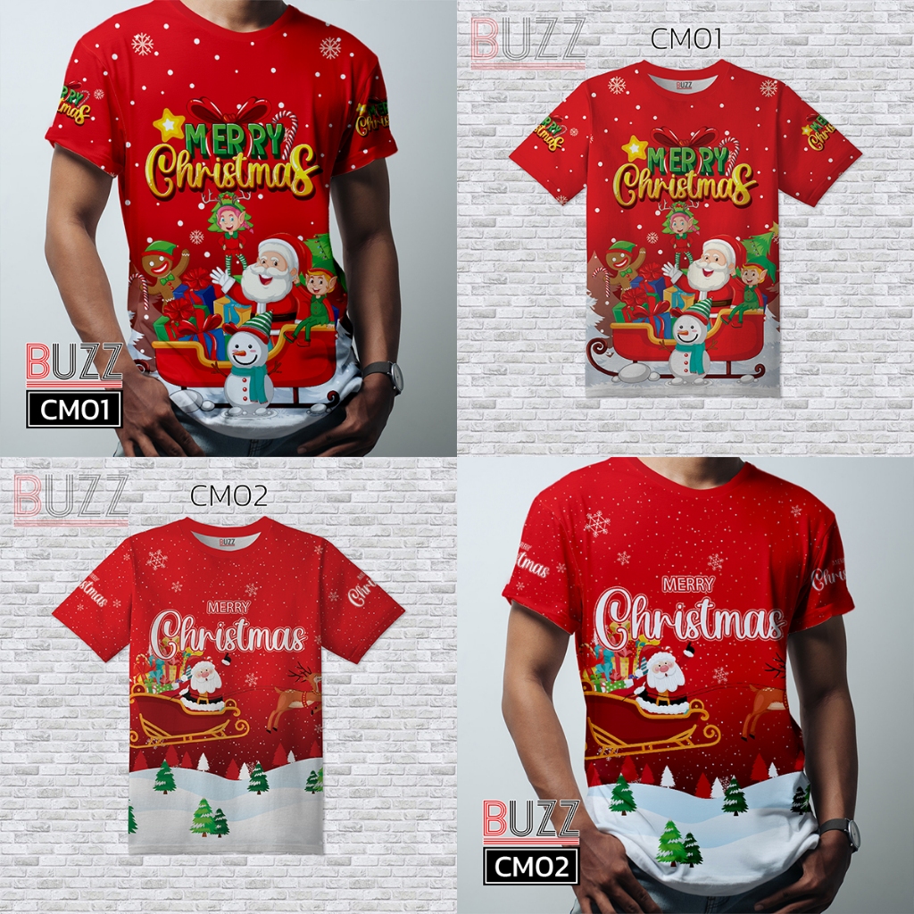 เสื้อคริสมาส ใส่ได้ทั้งครอบครัว มีไซส์เด็กและไซส์ผู้ใหญ่ รองรับถึงอก 56 นิ้ว