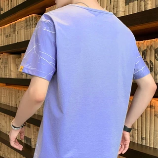 LHSunday ขายดี เสื้อผู้ชาย เสื้อแขนสั้นคอแต่งกระดุม ผ้ายืด เนื้อดีไม่ร้อนลายหินอ่อนเท่ๆ โทนสีสุภาพ แบบแมนๆ ใส่สบาย