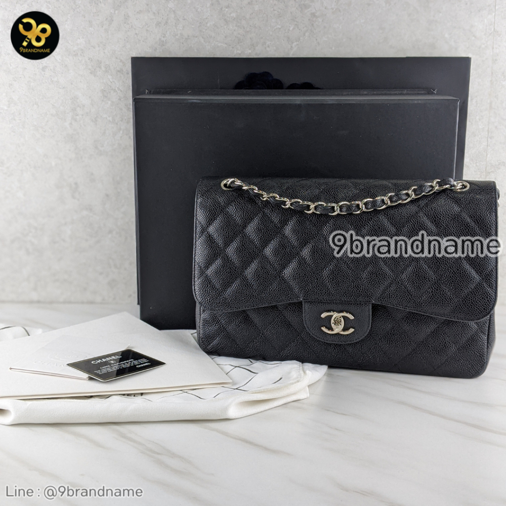 Chanel	Classic Flab  Jumbo Caviar SHW มือสอง ก่อนสั่งซื้อทักแชทก่อนนะคะ