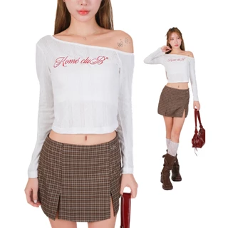 kome.offi (S-4XL) เสื้อไหล่ตก รุ่น windy top