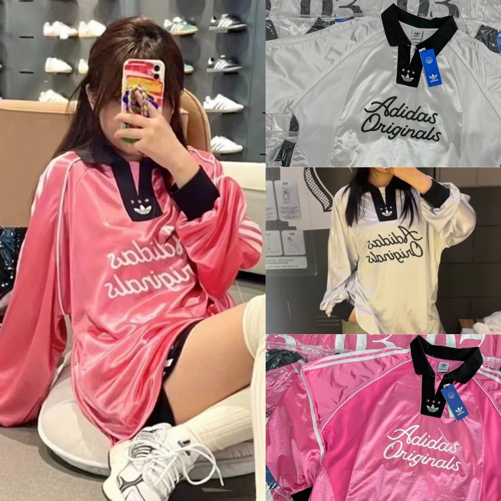 🍊 VL เสื้อแขนยาว ผ้าเสื้อบอลสุดจึ้ง แพทเทิร์นเสื้อเป๊ะ ใส่สวยสุดๆ ดีเทลสกรีนและปักหน้า-หลัง