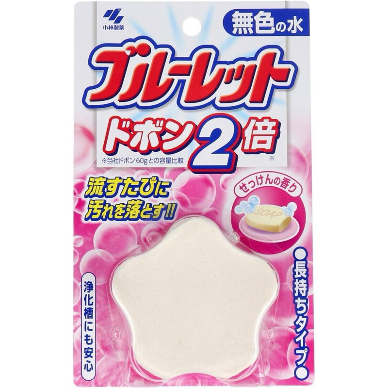 Kobayashi ก้อนดับกลิ่นและช่วยขจัดคราบชักโครก กลิ่น soap scent แพ็ค 1 ก้อน 120g
