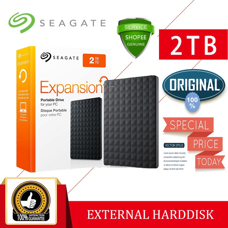 Seagate ฮาร์ดดิสพกพา 2TB 2.5" USB 3.0 external harddisk 1TB ฮาร์ดไดรฟ์คุณภาพสูง รับประกัน 3 ปี