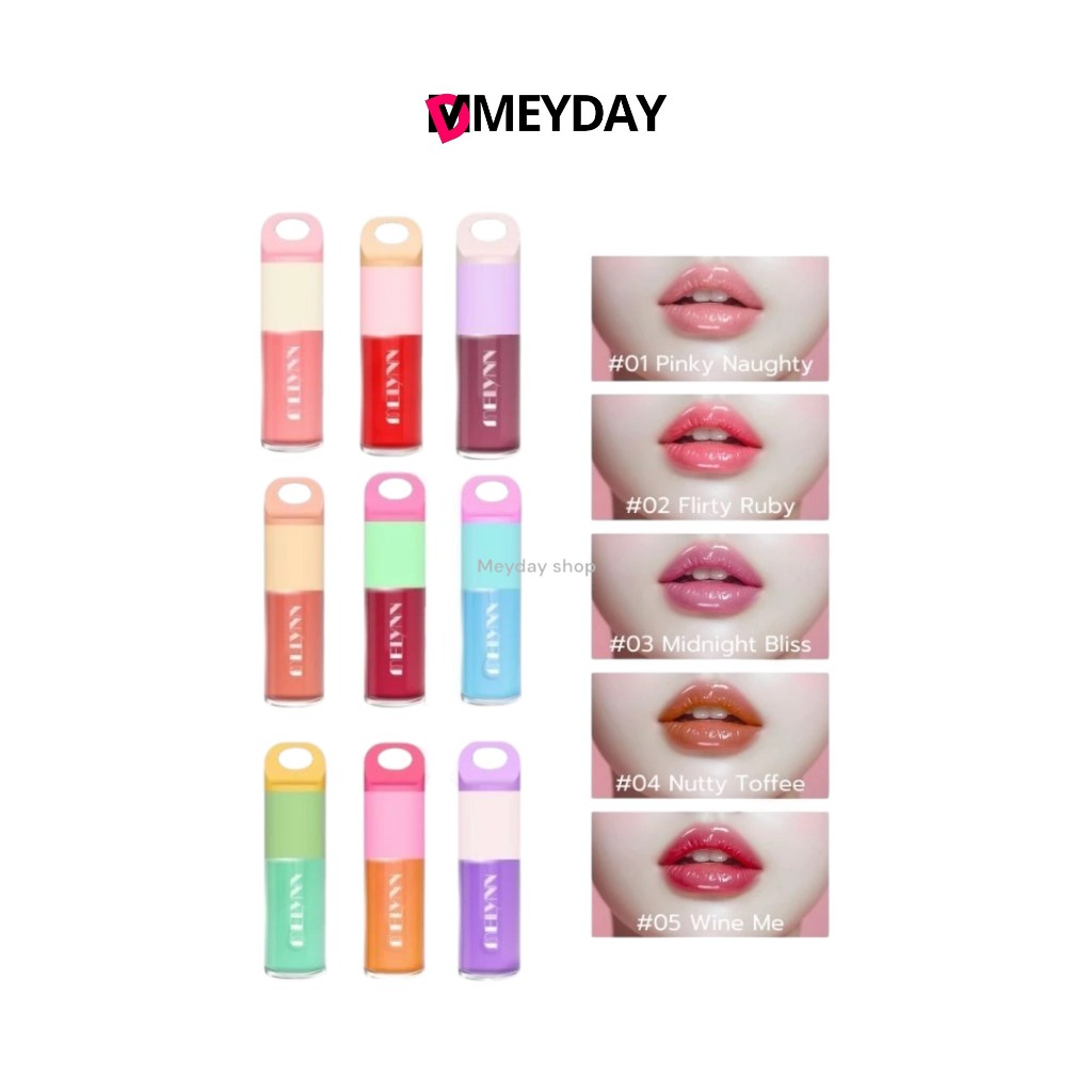 Melynn - Glassy Ink Plumping Lip Oil - มีลีนณ์ กลาสซี่ อิ้งค์ พลัมพิง ลิป ออยล์ 4 กรัม