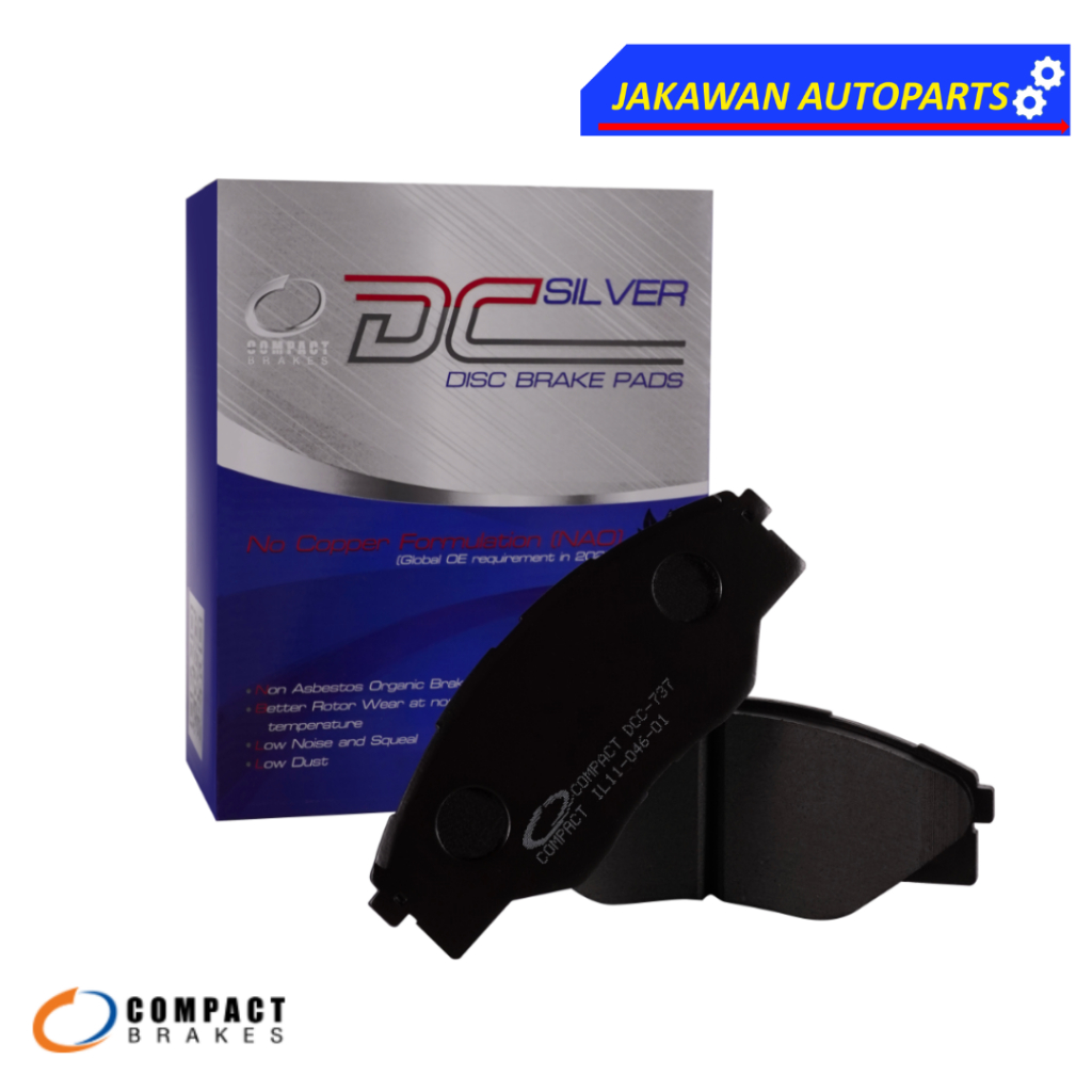 ผ้าดิสเบรคหลัง ISUZU MU-X 1.9, 3.0 ปี 2020 - 2025 COMPACT SILVER (DCC774) อีซูซุ มิว-เอ็กซ์ ปี 2020 - 2025