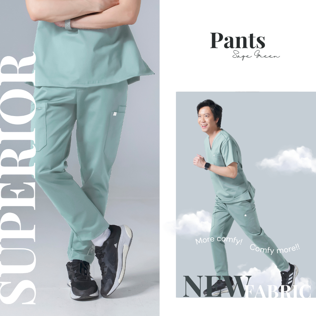 NEW Fabric!! Allans’ Scrubs PANTS Superior Series: กางเกงสครับส์ รุ่น สุพีเรีย