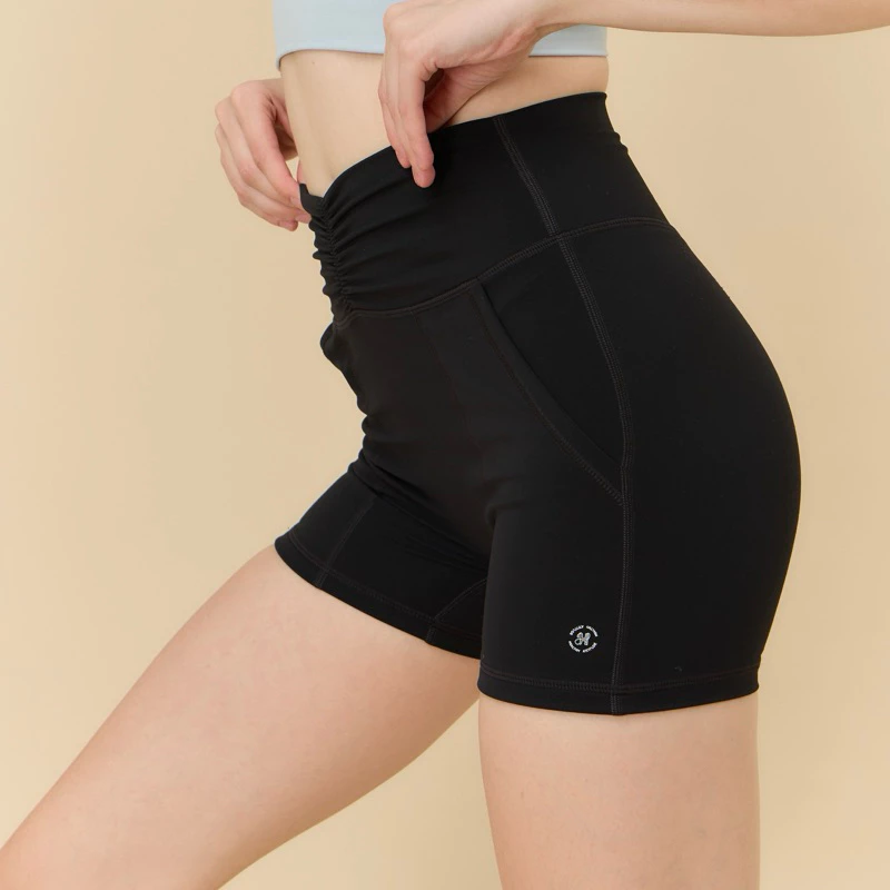 Healthyattitude.bkk - Ruched Active Shorts กางเกงขาสั้นรูดเอว