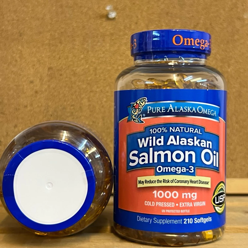 (Exp.05/2027)Pure Alaska Omega Wild Alaskan Salmon Oil🐟 น้ำมันปลาแซลมอนแท้ 💯% นำเข้าจาก USA🇺🇸 ได้รับกรดไขมันโอเมก้า 3