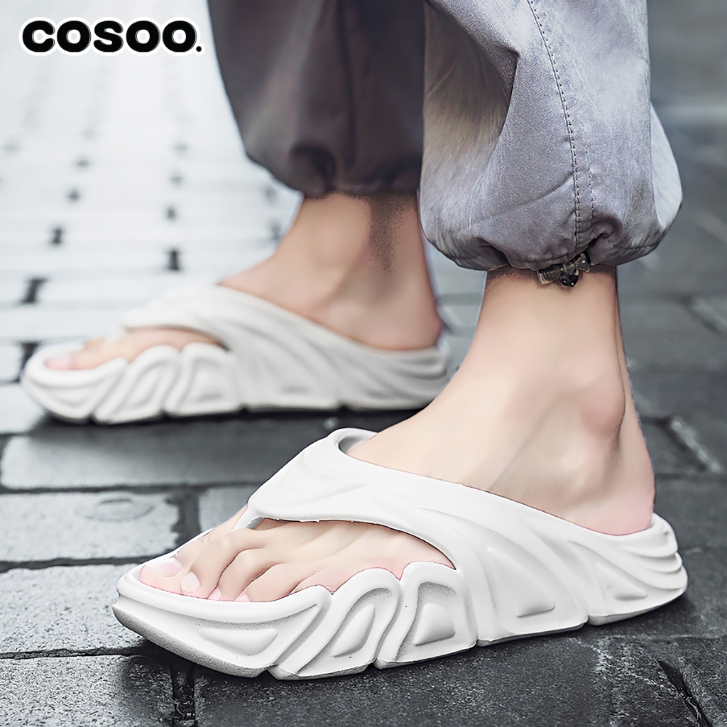 COSOO รองเท้า รองเท้าแตะ รองเท้าแตะแบบหนีบ รองเท้าแฟชั่น นุ่มสบายเท้า พื้นหนา กันลื่น รุ่น CS-K02