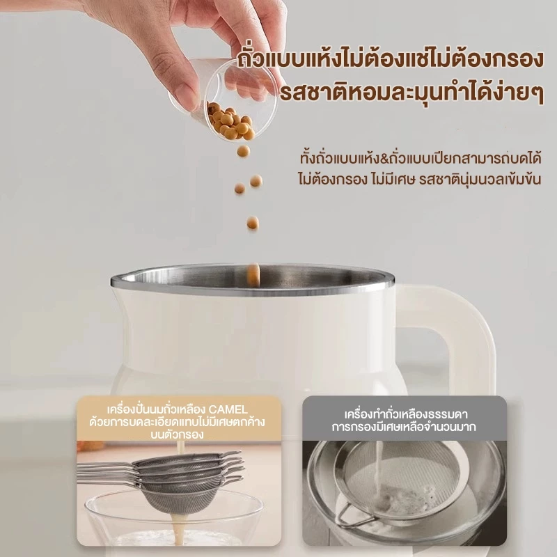 CAMEL เครื่องปั่นน้ำธัญพืช นมถั่วเหลือง น้ำเต้าหู้ 1000ML thumbnail 10