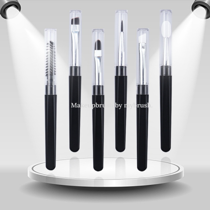 Makeupbrush รวมแปรง(มีฝา)ร้านไทยแท้ แปรงแต่งหน้า  แปรงเขียนคิ้ว อายไลเนอร์ ปัดคิ้ว ลิป ทาคอนซิลเลอร์ ปัดขนตา eyeliner
