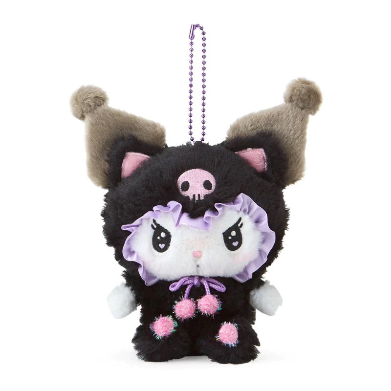พวงกุญแจ พวงกุญแจตุ๊กตา คุโรมิ ( Black Cat Series ) Kuromi Sanrio Character