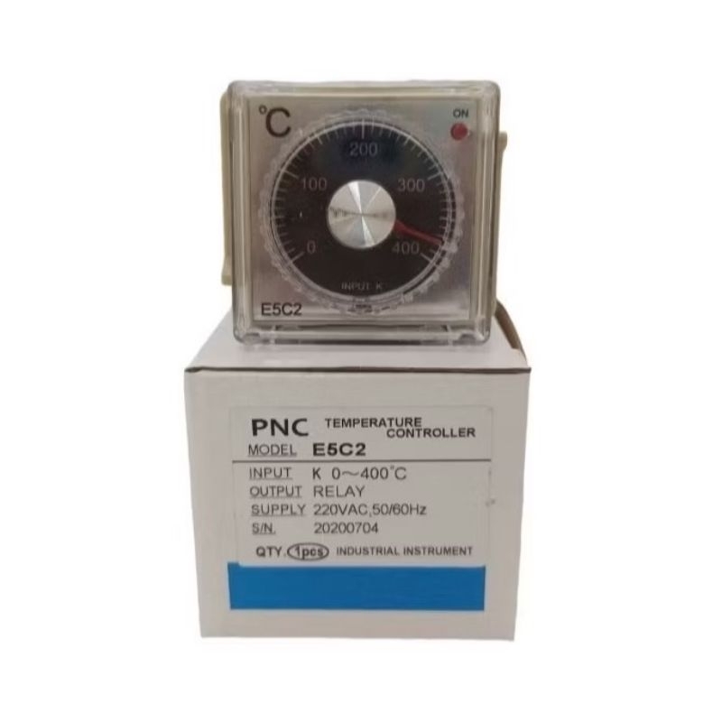 TEMPERATURE CONTROLLER TYPE E5C2-R20K  0-400 C. 220VAC พร้อม SOCKET พร้อมส่งจากไทย