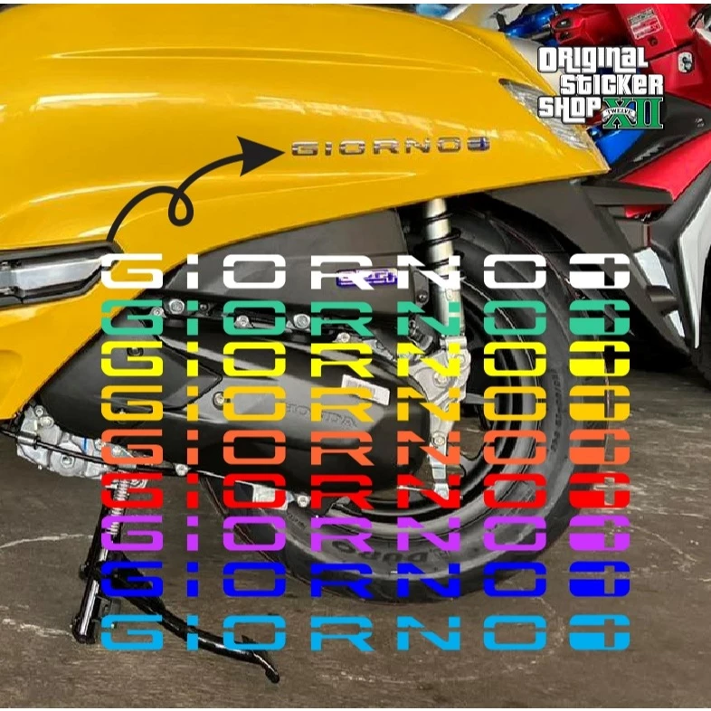 สติกเกอร์สะท้อนแสงแต่งรถ GIORNO จีออโน่ thumbnail 3