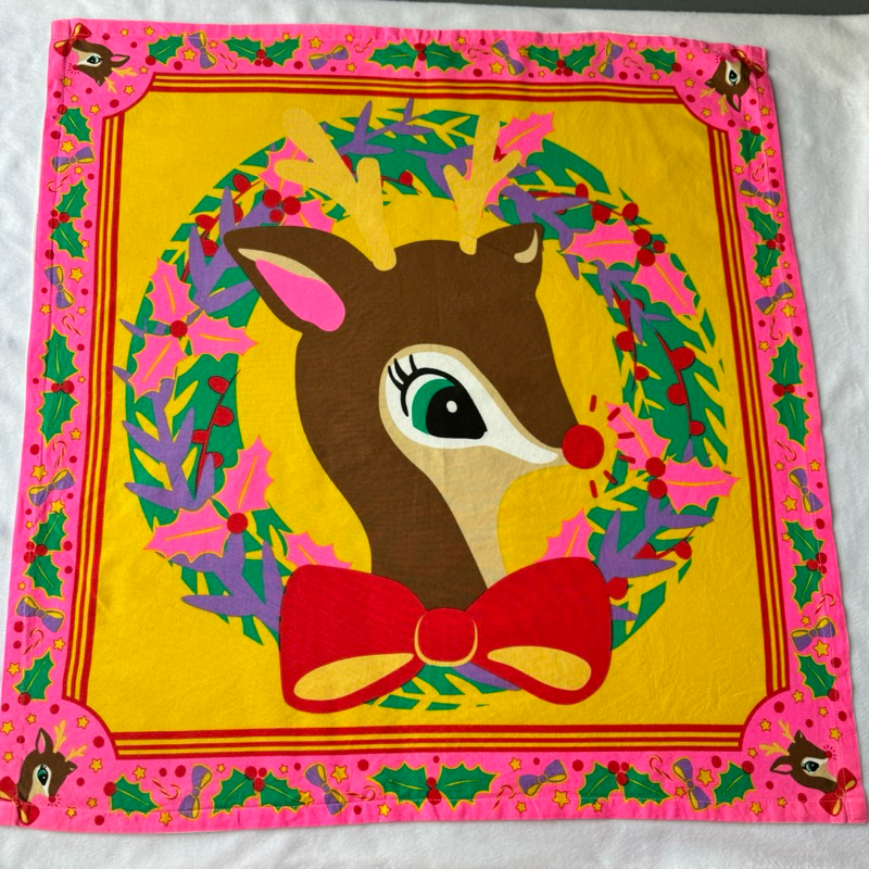 Lush Fresh Handmade Cosmetic it's Christmas Deer ผ้าเช็ดหน้า ลัช