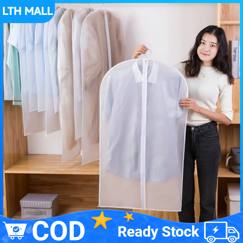 【Quick delivery】ถุงคลุมเสื้อผ้ากันฝุ่น แยกฝุ่น ถุงคลุมเสื้อผ้ากันฝุ่น ทนทาน ทนทาน หนาขึ้น