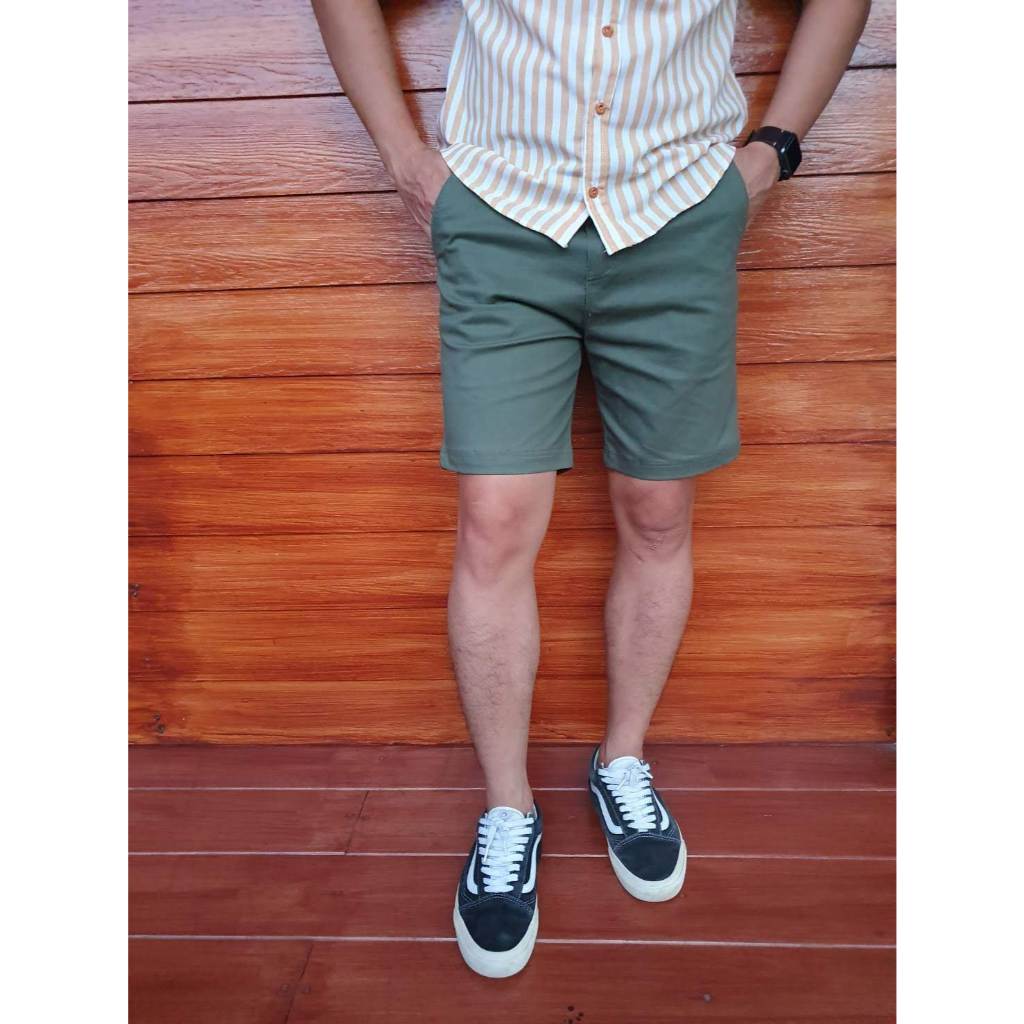 กางเกงขาสั้น-17นิ้ว-ผ้าคอตตอนยืด