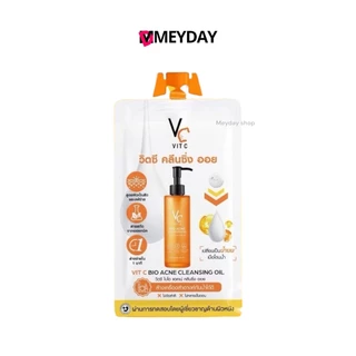 (ซอง) คลีนซิ่งออย วิตซี รัชชา VC Vit C bio acne cleansing oil ปริมาณ 18 ml