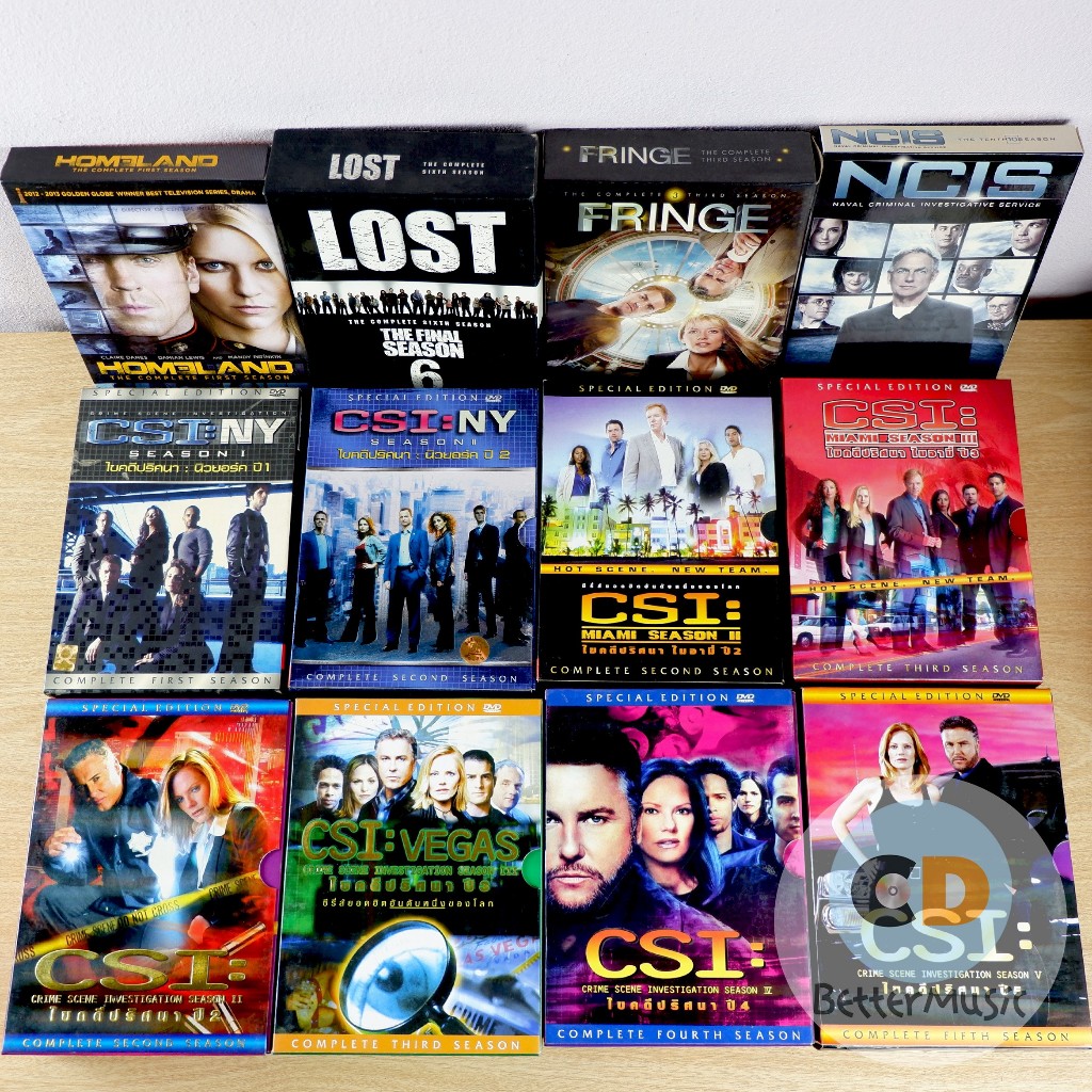 DVD Series ต่างประเทศ Homeland / Lost / Fringe / NCIS / CSI : NY / CSI : Miami / CSI : Vegas